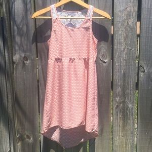 O’Neill Orange and White Dress Sz Large EUC